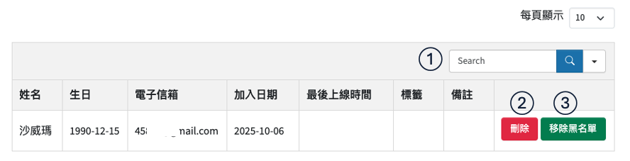 店家設定畫面
