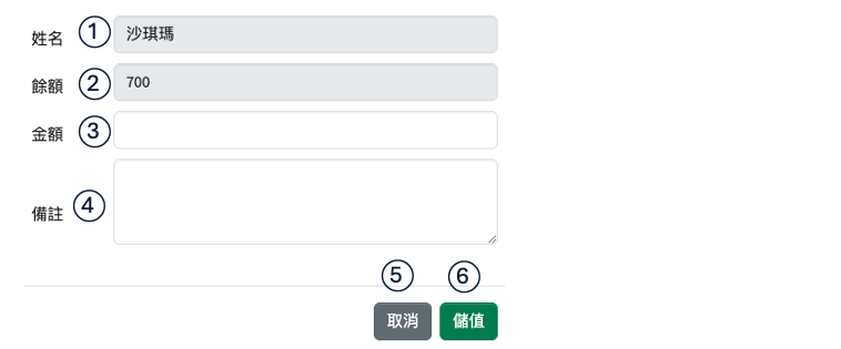 店家設定畫面